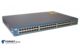 Коммутатор Cisco Catalyst WS-C3560-48TS-S (Layer 3, 48x RJ-45, 4x Gigabit SFP)